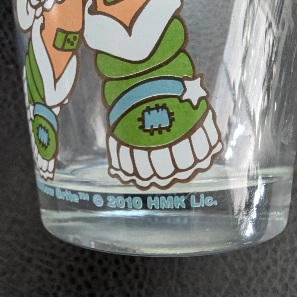 2010 Rainbow Brite Tumbler Glass Cup Lucky Girl Patty O’ Green Spencers Gifts